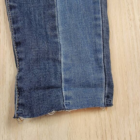 PACSUN Two Tone Denim High Rise Ankle Jegging Skinny Jeans Size 25 - Picture 6 of 14
